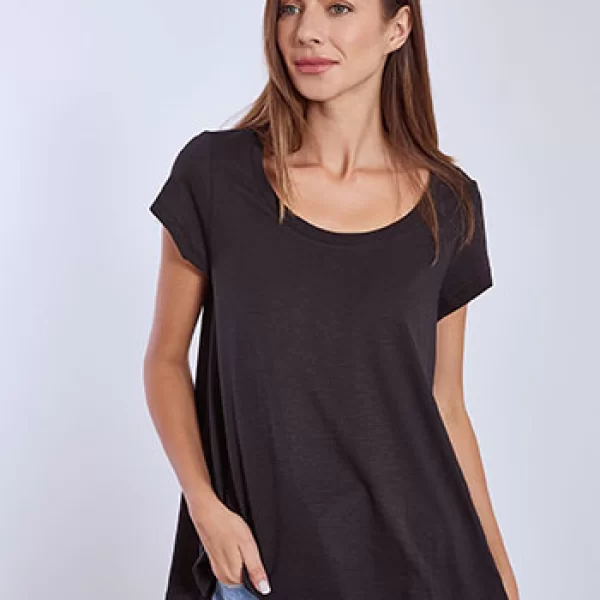 T-shirt με καμπύλη στο τελείωμα SN9489.4163+4