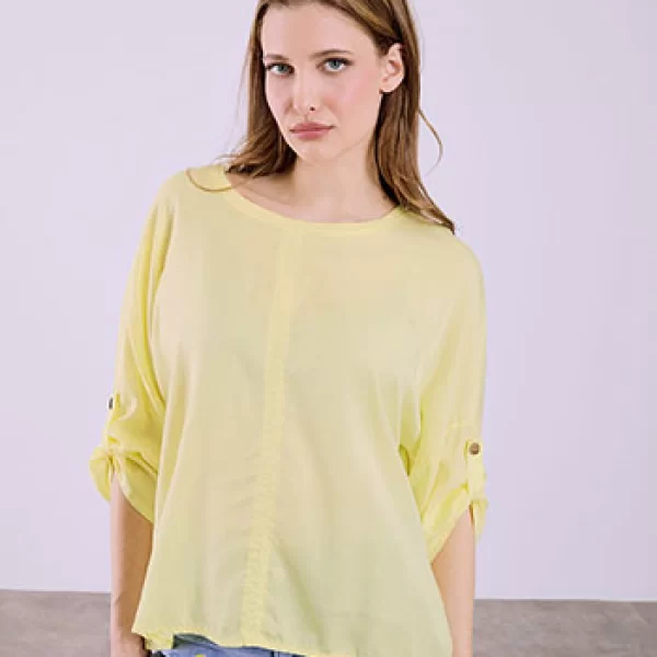 Μπλούζα με γυριστό μανίκι SQ7866.4192+2