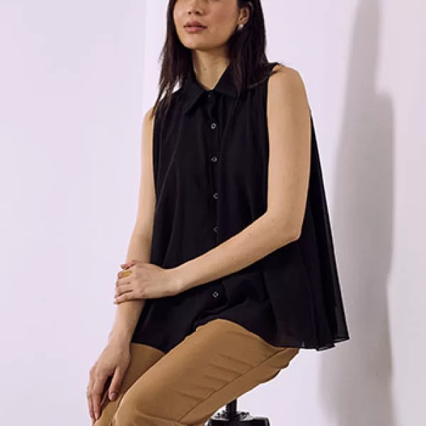 Πουκάμισο αμάνικο με διαφάνεια SQ7569.3827+2