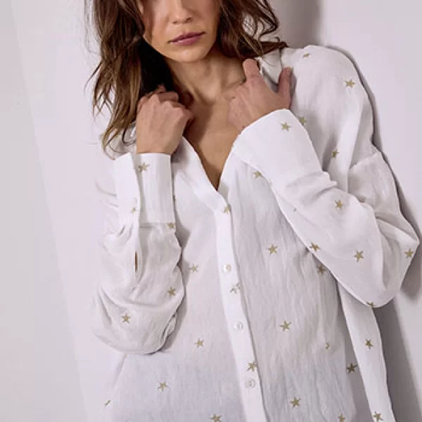 Πουκάμισο ασύμμετρο με αστέρια SQ1556.3122+1