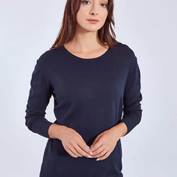 Πουλόβερ με στρογγυλή λαιμόκοψη WT1042.4379+15