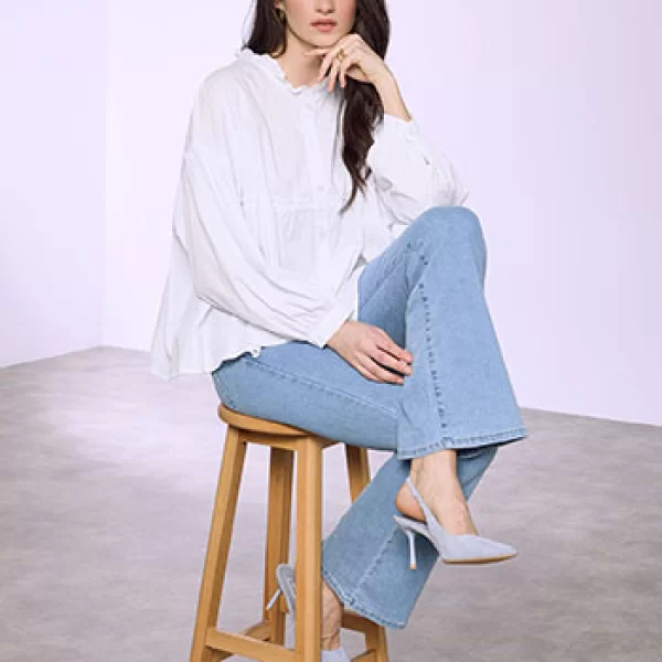 Πουκάμισο βαμβακερό με βολάν SQ7743.3947+3