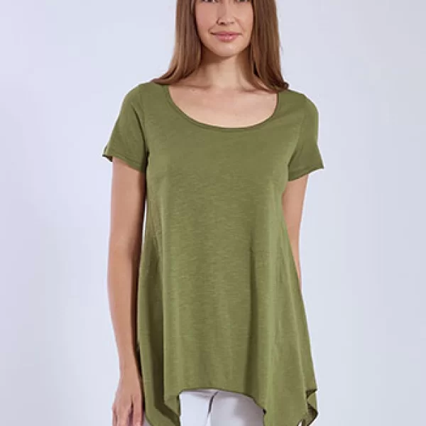 Μπλούζα με ασύμμετρο τελείωμα SN9489.4670+2