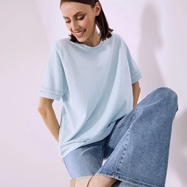 Μπλούζα κοντομάνικη με βισκόζη SQ7642.4185+6