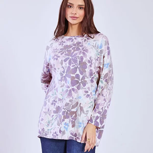 Μπλούζα με λουλούδια SQ7568.4024+2
