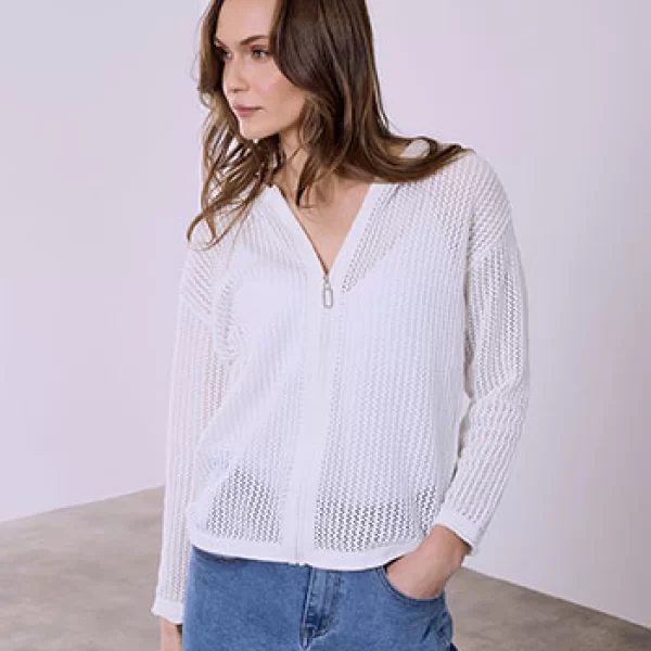 Celestino Ζακέτα διάτρητη με κουκούλα SQ7693.5615+1