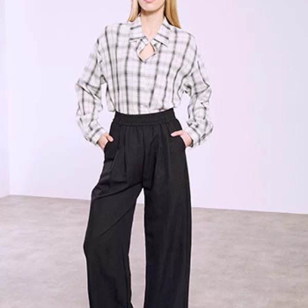 Παντελόνα με πιέτες SQ7562.1888+1