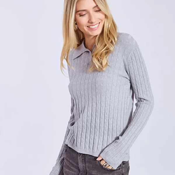 Πουλόβερ λεπτό με γιακά WT1738.4009+2