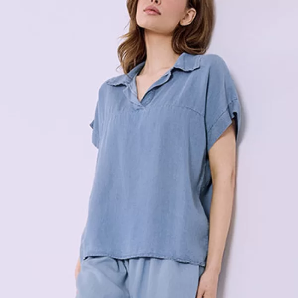 Μπλούζα με γιακά SQ7866.4198+2