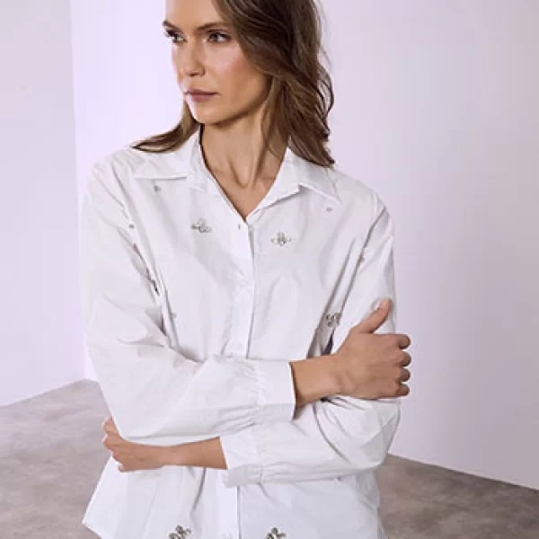 Πουκάμισο με strass πέτρες SQ7569.3320+3