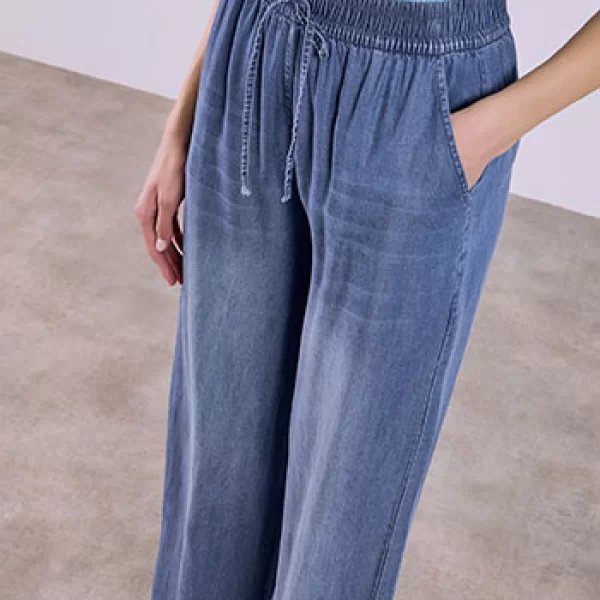 Παντελόνα με denim όψη SQ7591.1815+1