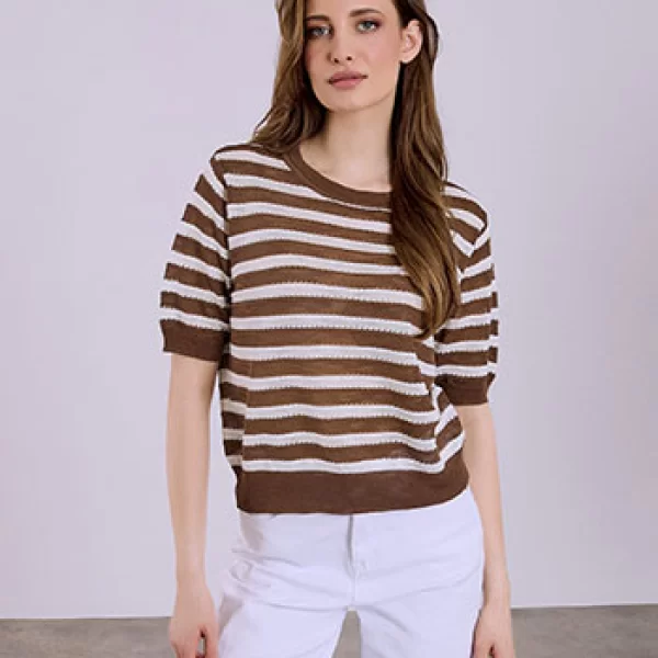 Μπλούζα με διάτρητες λεπτομέρειες SQ7583.4260+1