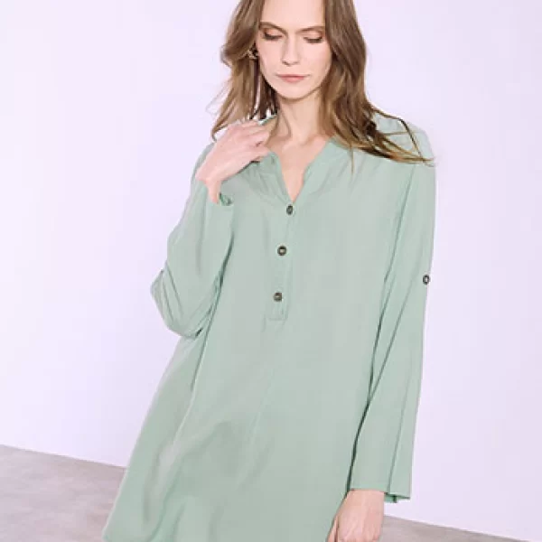 Μπλούζα oversized με κουμπιά SQ1518.4030+2