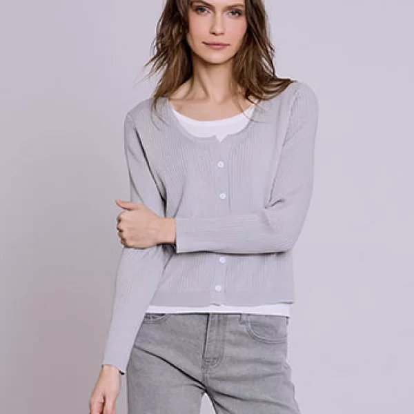 Μπλούζα με όψη ζακέτας SQ9844.4619+2