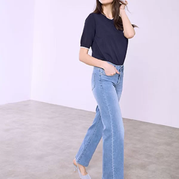 Τζιν με διακοσμητικές ραφές SQ1796.1587+1