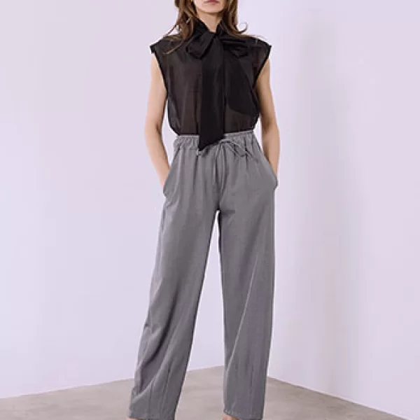 Παντελόνι barrel μονόχρωμο SQ7732.1059+2