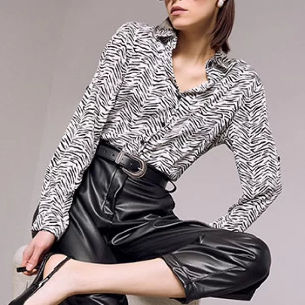 Πουκάμισο σε animal print SQ9844.3721+3