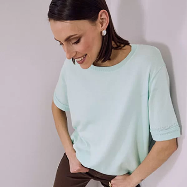Μπλούζα κοντομάνικη με βισκόζη SQ7642.4185+2