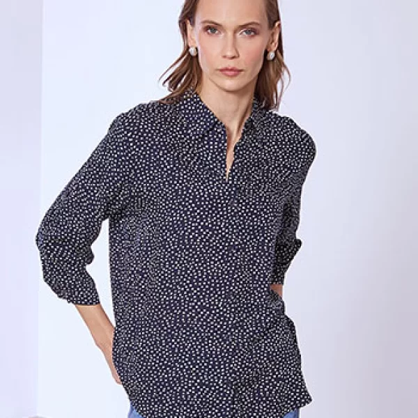 Πουκάμισο πουά με γιακά SQ7616.3790+4