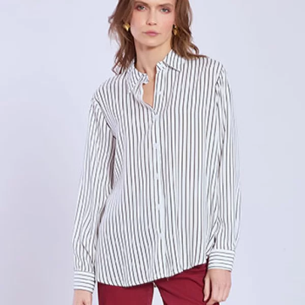 Πουκάμισο ριγέ με κλασικό γιακά SQ7616.3705+1