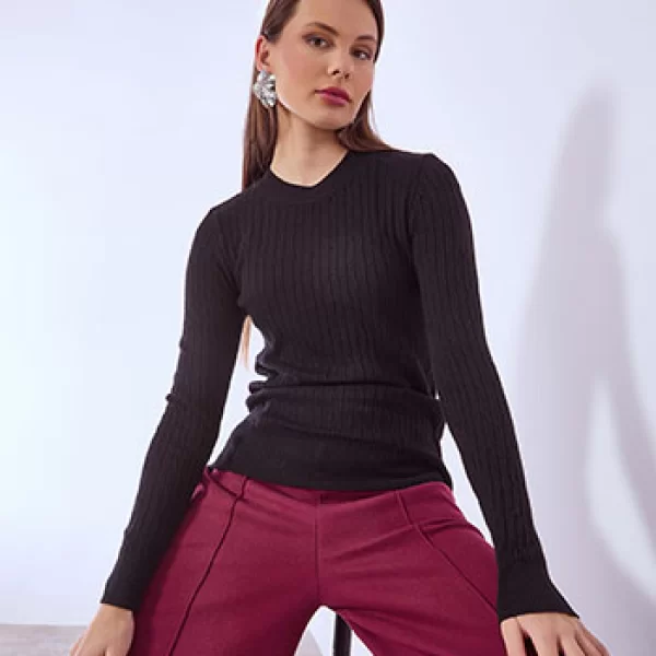 Πουλόβερ με ανάγλυφο ύφασμα WT1430.4104+1