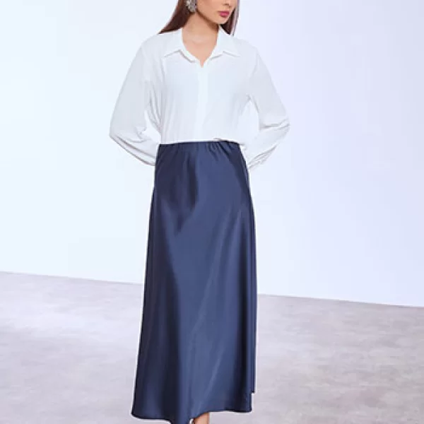 Φούστα σατέν μίντι SQ7584.2812+5