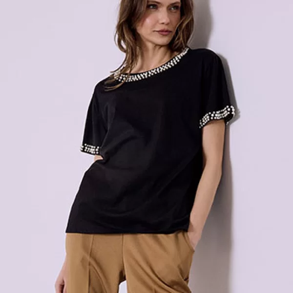 Μπλούζα με πέρλες SQ7572.4553+2