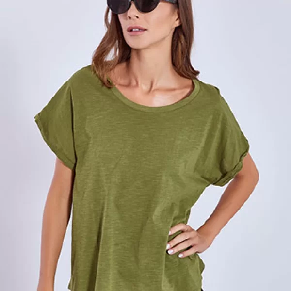 Μπλούζα με γυριστό μανίκι SN9489.4681+2