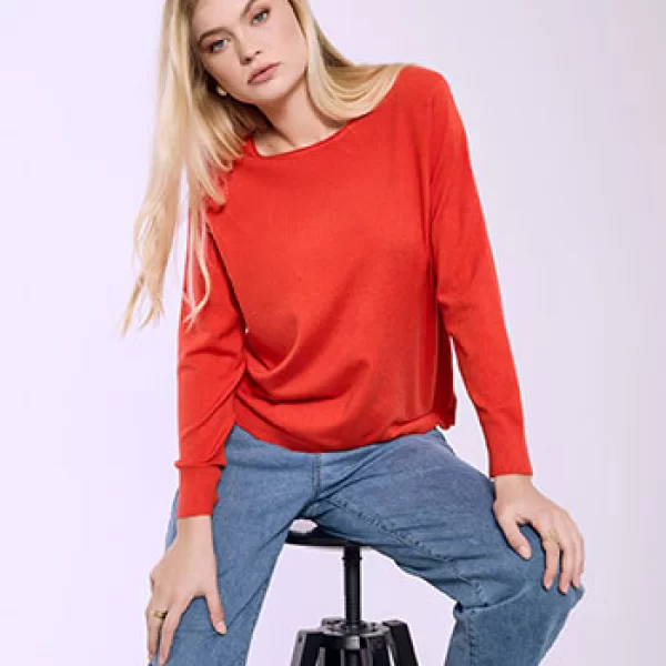 Celestino Πουλόβερ με γυριστή λαιμόκοψη SQ1738.4965+2