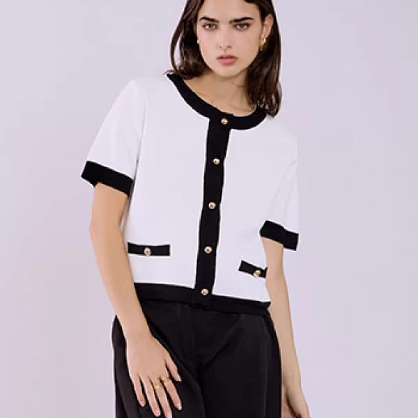 Ζακέτα δίχρωμη SQ1738.5121+4