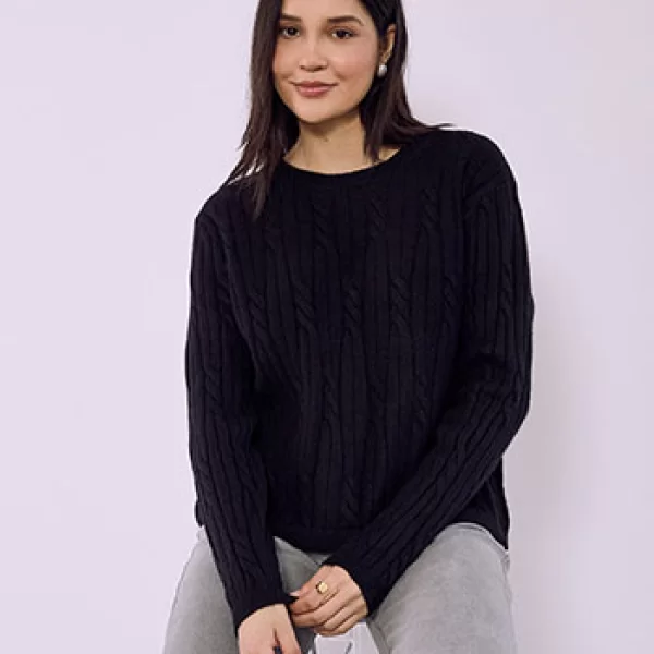 Πουλόβερ με ανάγλυφες λεπτομέρειες SQ7568.4072+1