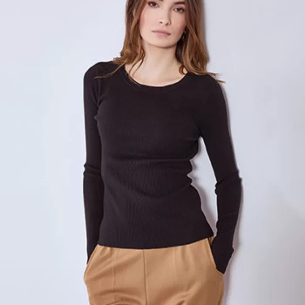 Μπλούζα ριπ μονόχρωμη SQ9844.4035+4