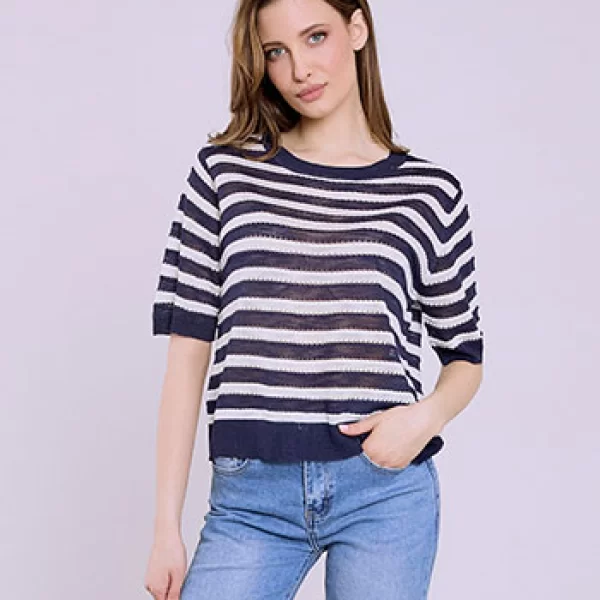 Μπλούζα με διάτρητες λεπτομέρειες SQ7583.4260+4