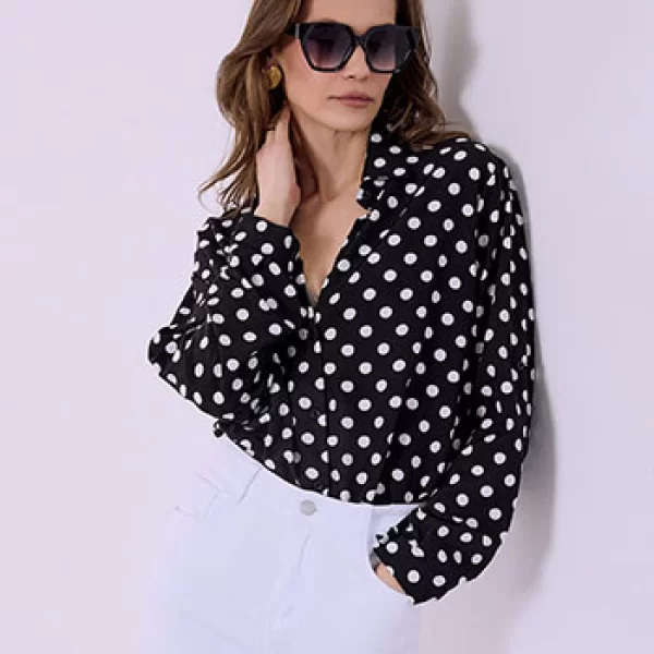 Πουκάμισο πουά απο βισκόζη SQ7572.3117+2