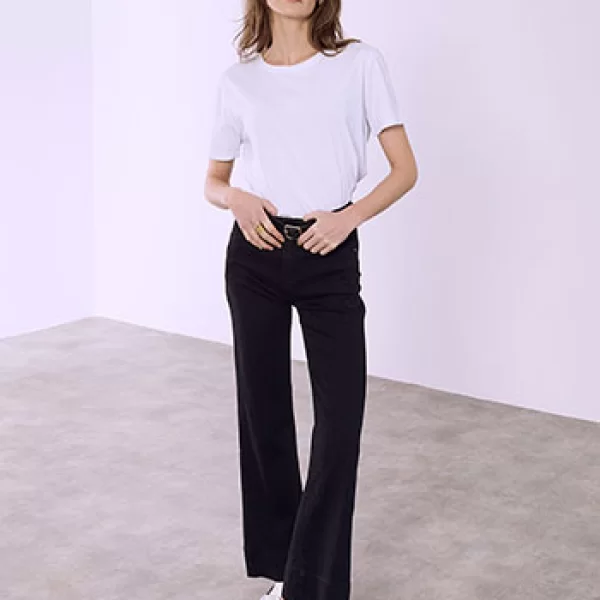 Τζιν ψηλόμεσο με ζώνη SQ7643.1804+2