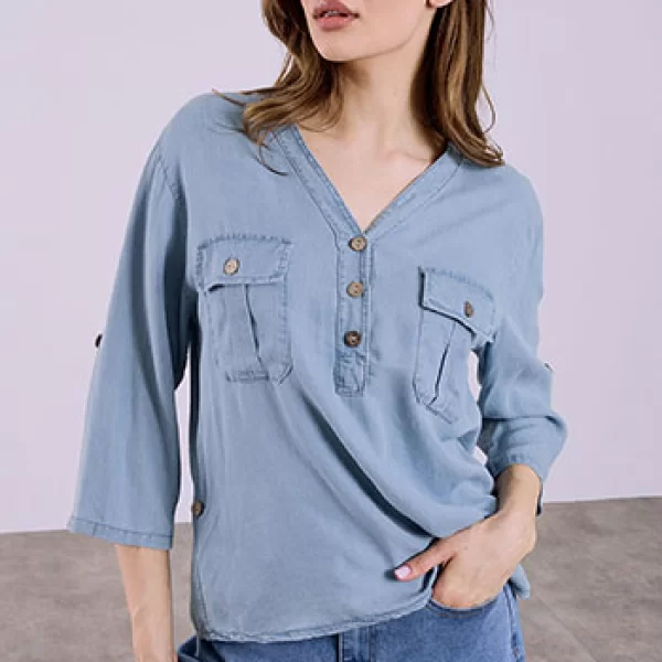 Μπλούζα με τσέπες SQ7866.4297+3