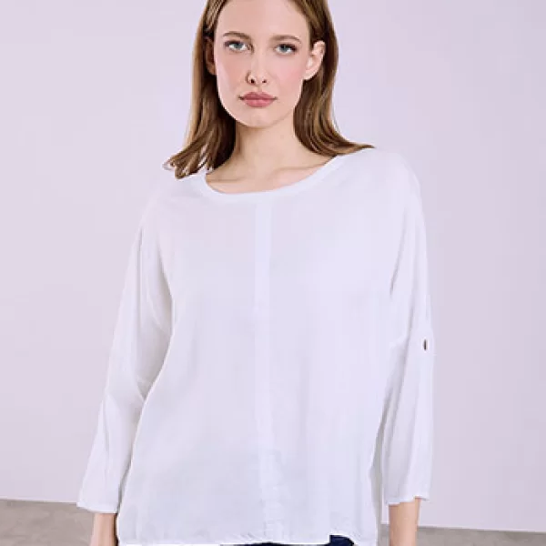 Μπλούζα με γυριστό μανίκι SQ7866.4192+1
