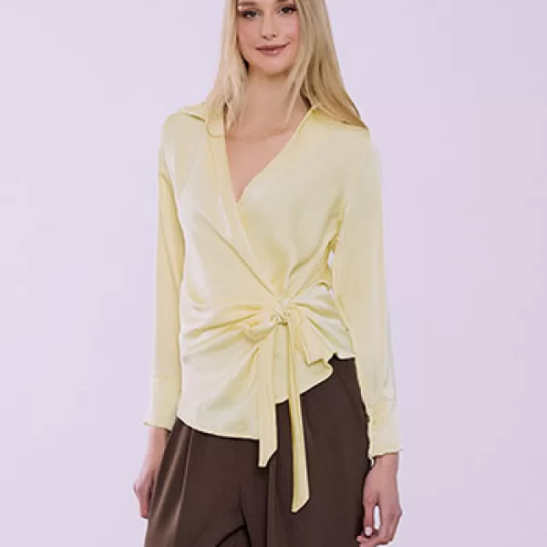 Μπλούζα κρουαζέ με γιακά SQ7570.4825+5