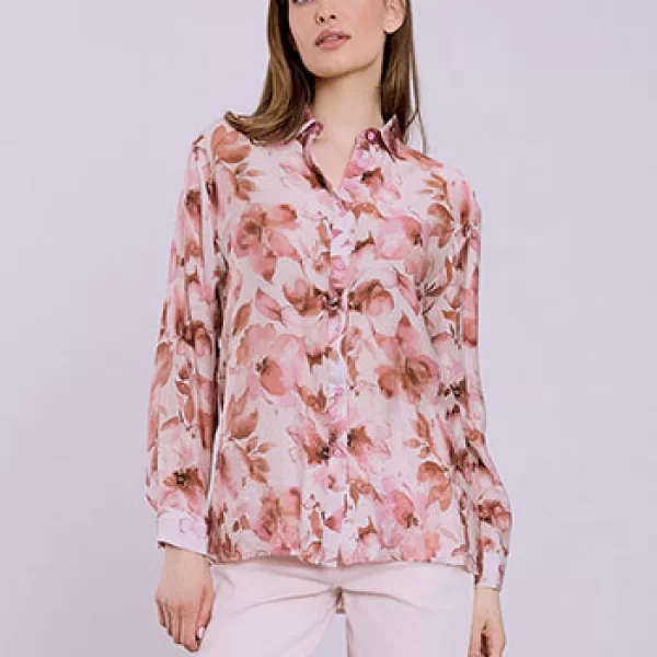 Πουκάμισο φλοράλ με βαμβάκι SQ7572.3455+1