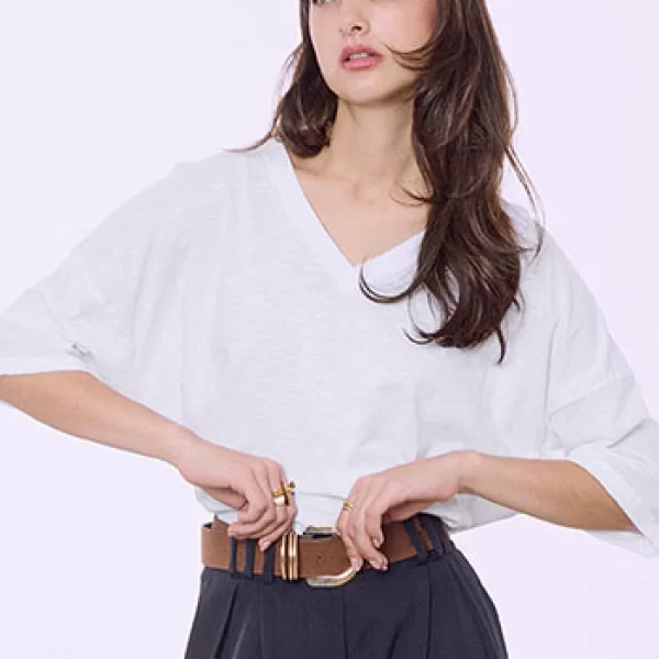 Μπλούζα με γυριστό μανίκι SQ9489.4677+1