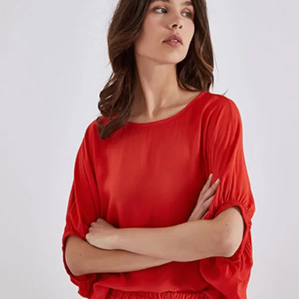 Μπλούζα με κουμπί στο πίσω μέρος SN7587.4838+4