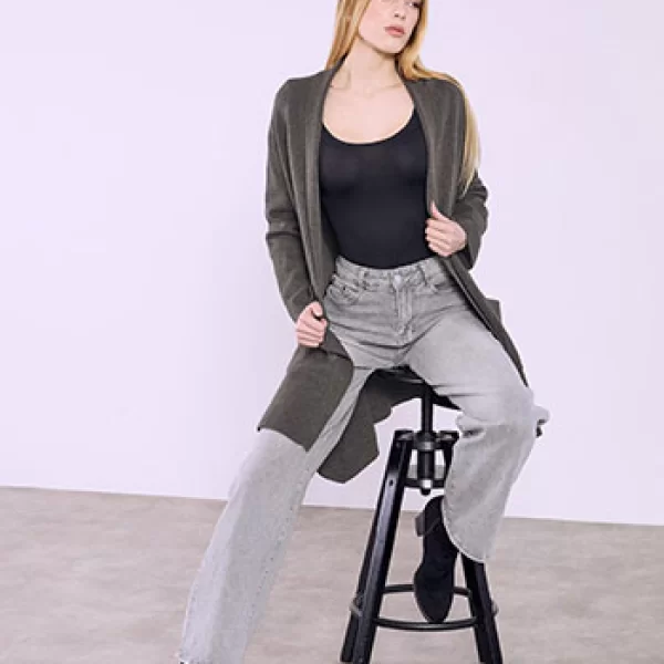 Ζακέτα πλεκτή με τσέπες SQ7568.5091+2