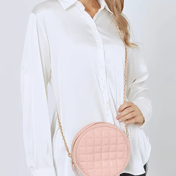 Τσάντα στρογγυλή δερματίνης WR1019.A709+3