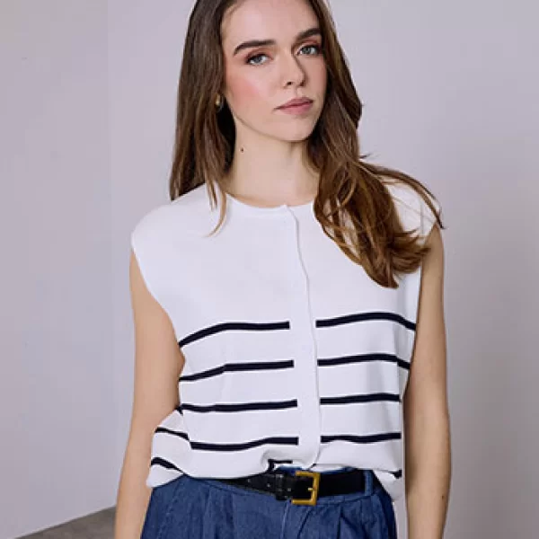 Γιλέκο με ρίγες SQ7561.5125+4