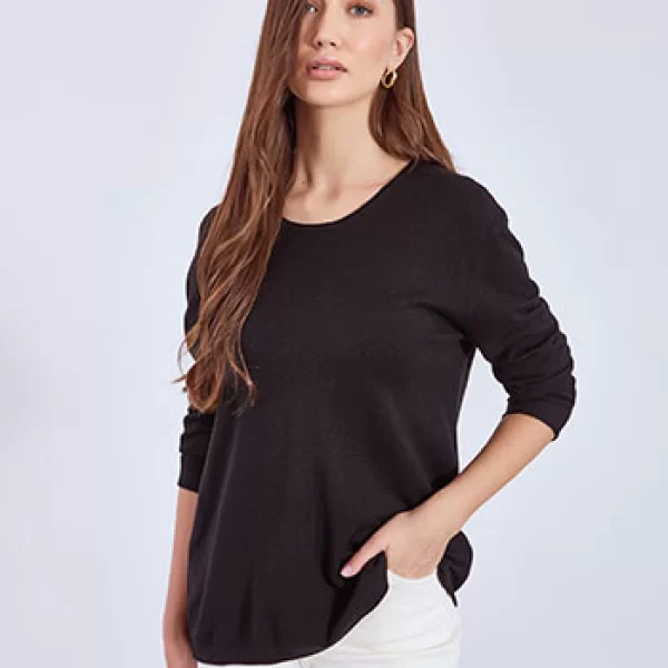 Πουλόβερ με αφινίριστο τελείωμα WT1042.4321+5