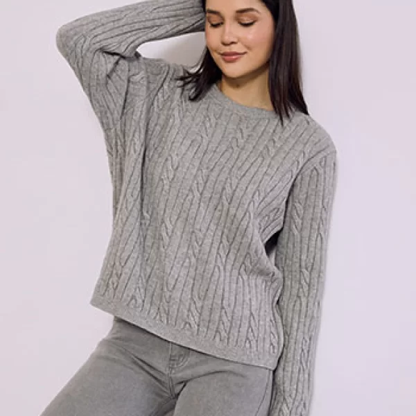 Celestino Πουλόβερ με ανάγλυφες λεπτομέρειες SQ7568.4072+2