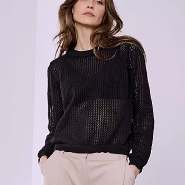 Μπλούζα διάτρητη πλεκτή SQ7693.4616+1