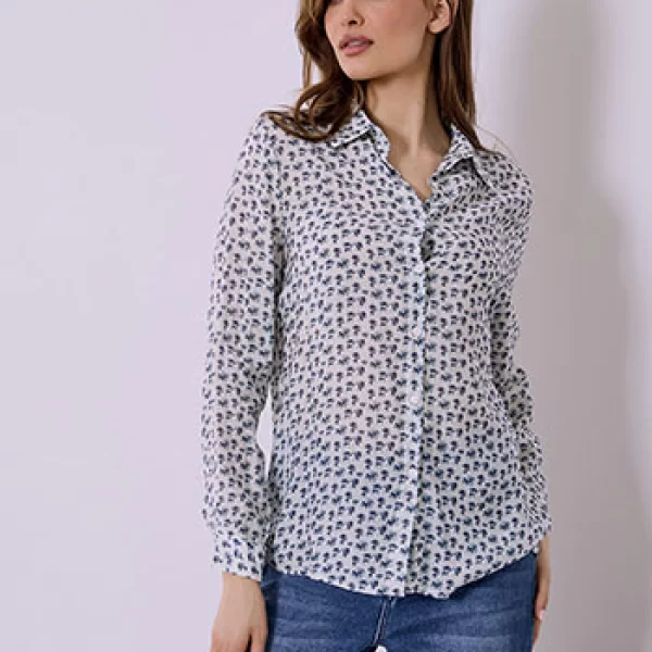 Πουκάμισο με λουλούδια SQ7614.3931+1