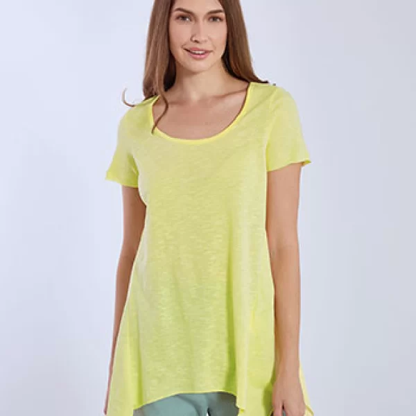 Μπλούζα με ασύμμετρο τελείωμα SN9489.4670+1