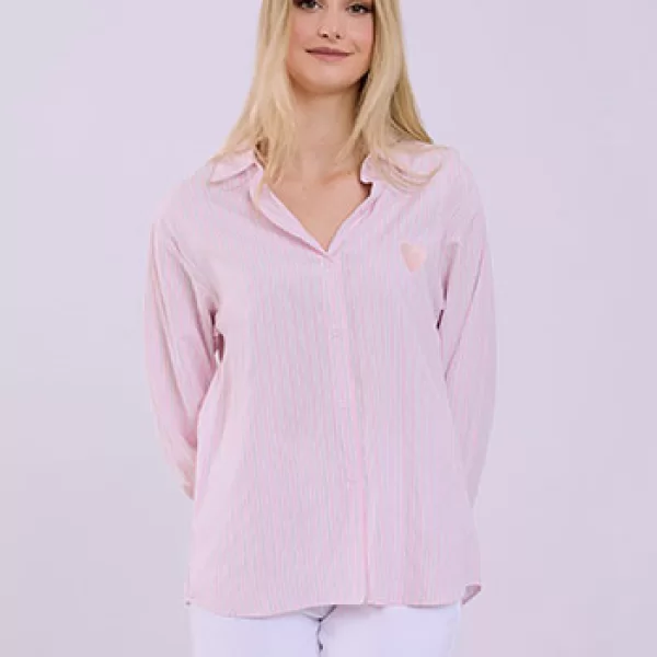 Πουκάμισο ριγέ με καρδιά SQ1426.3273+3